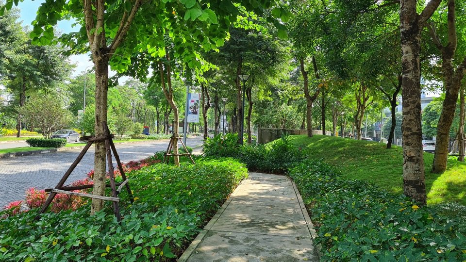 Không gian xanh trong khu đô thị Gamuda Gardens